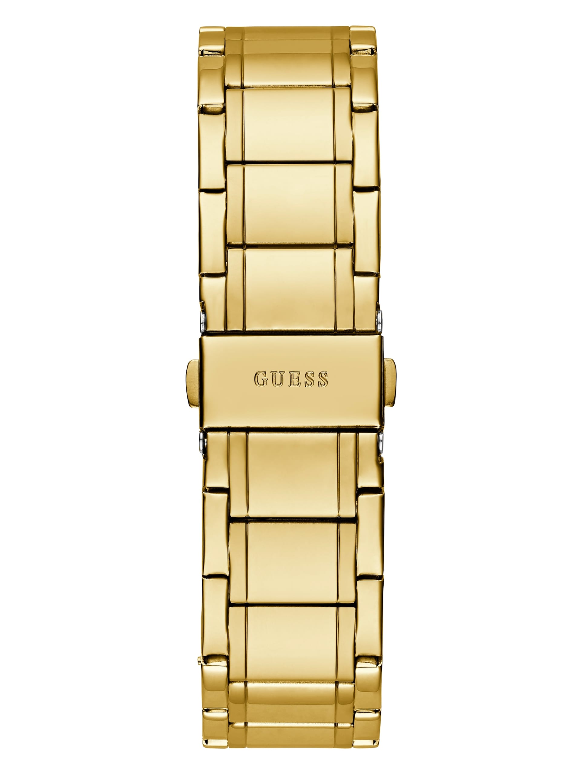 Relógio analógico dourado e verde