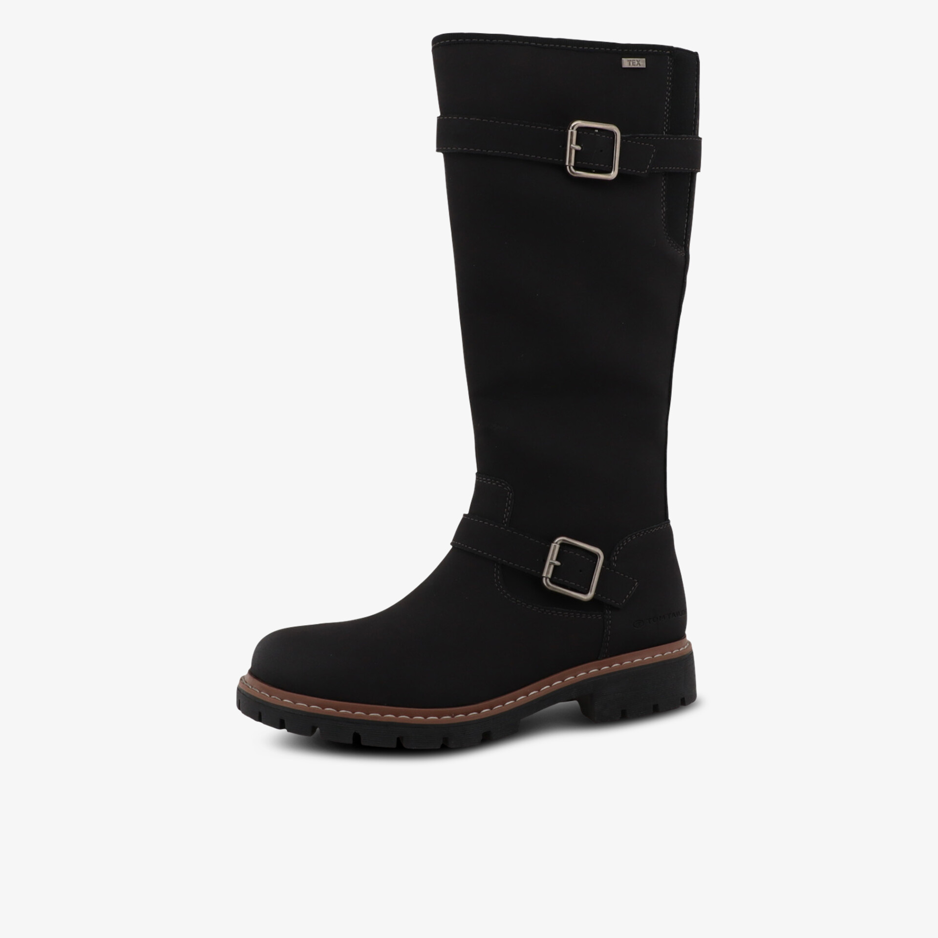 TOM TAILOR Damen Stiefel schwarz