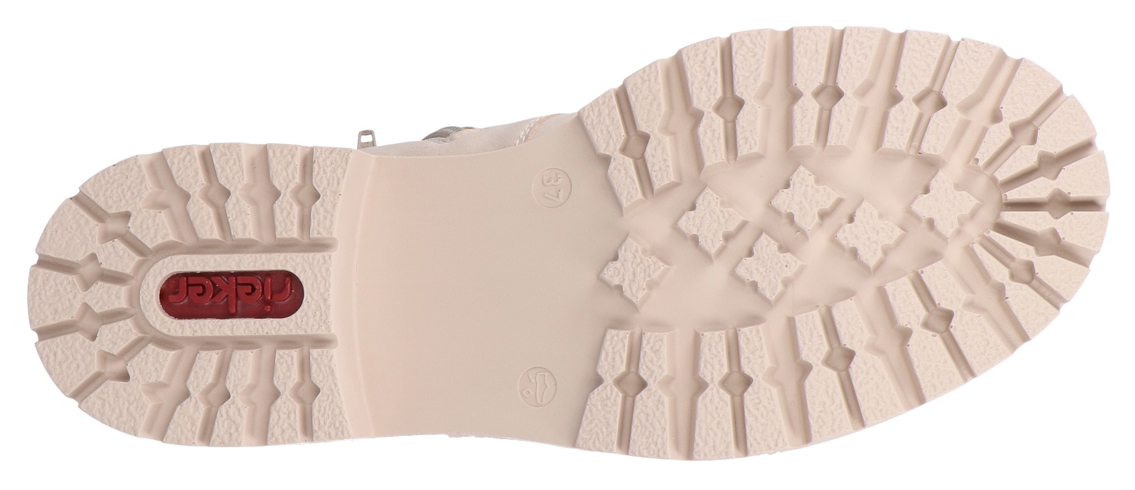 Rieker Winterstiefelette  , Schnürstiefelette, Schnürboots, Profilsohle mit Stretch am Schaft
