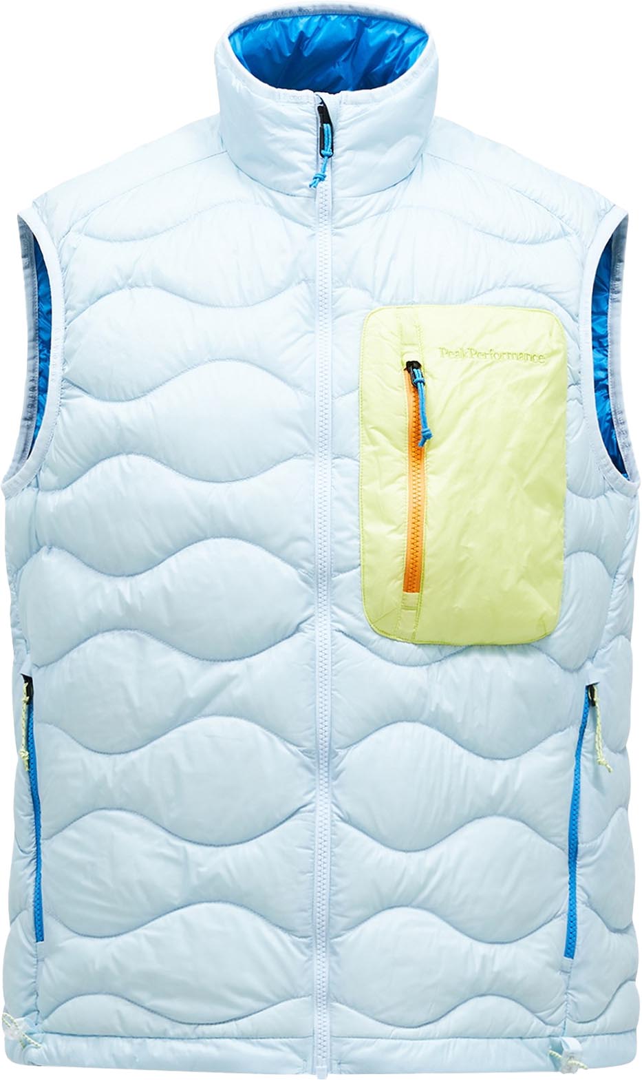 Helium Utility Down Vest Herre Cloud/Sunny Adventure/Brilliant Blue