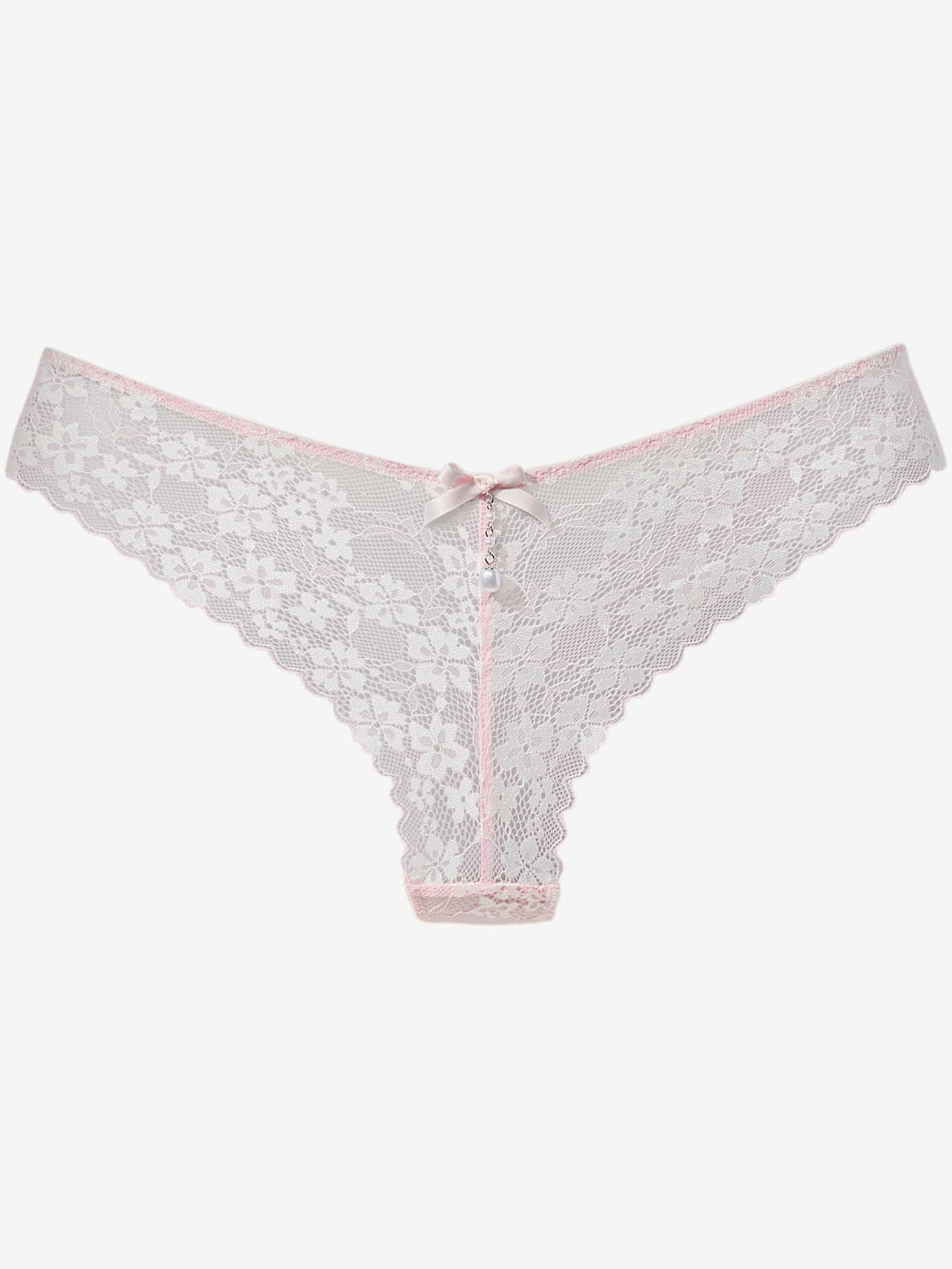 String extravagant en dentelle florale raffinée