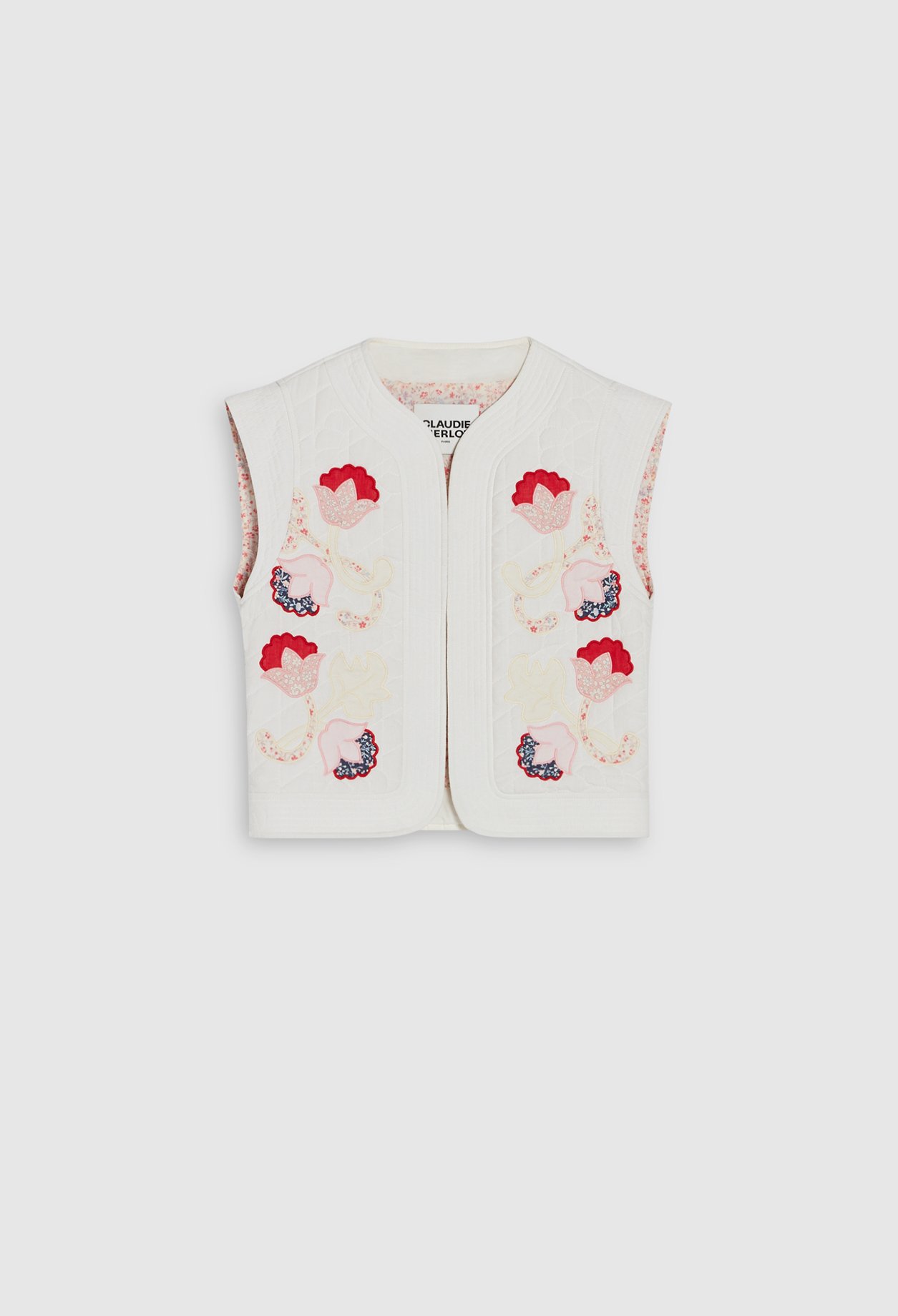 Blouson blanc matelasse