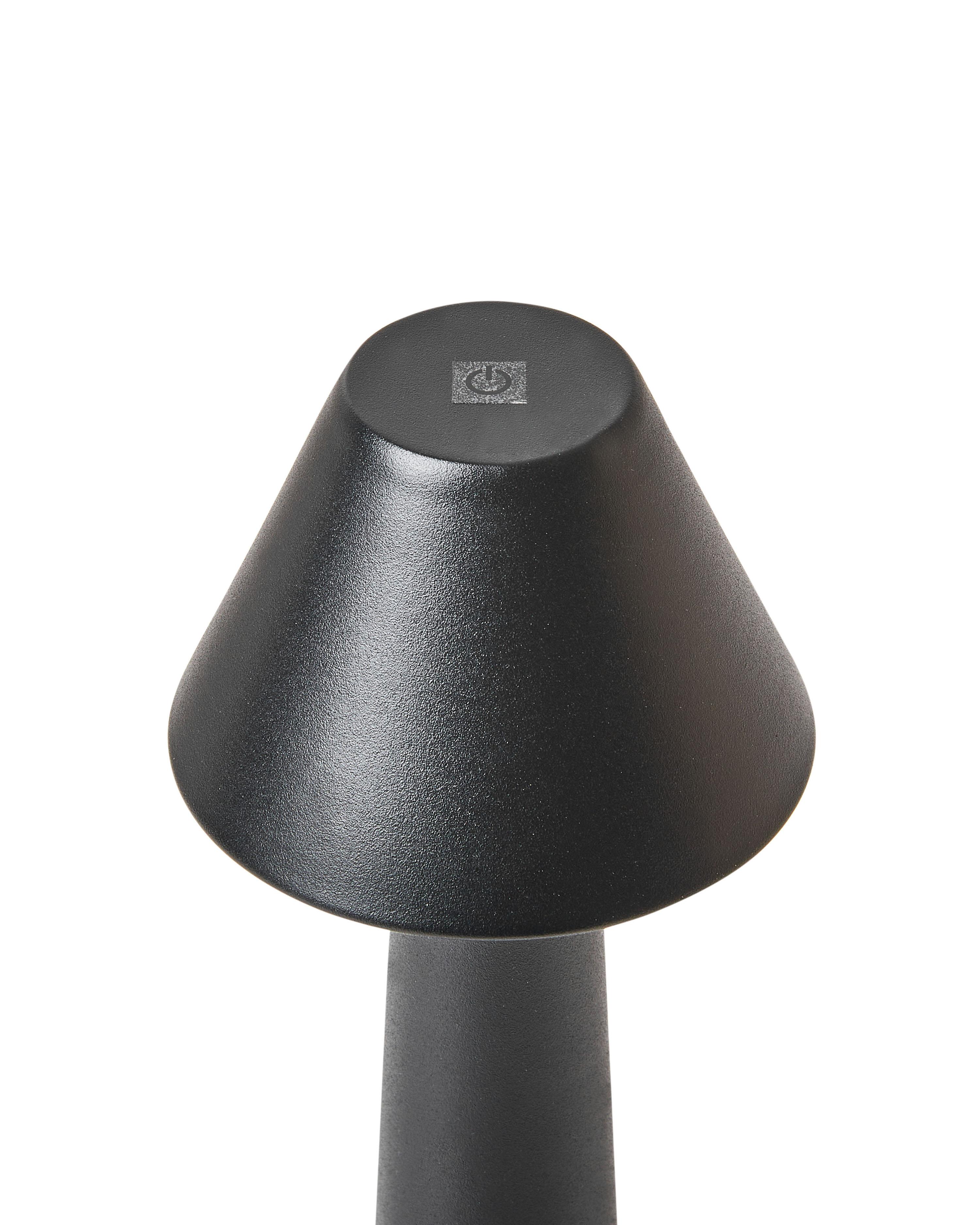 Set van 2 draadloze LED tafellampen JOANES met dimmer Metaal Zwart