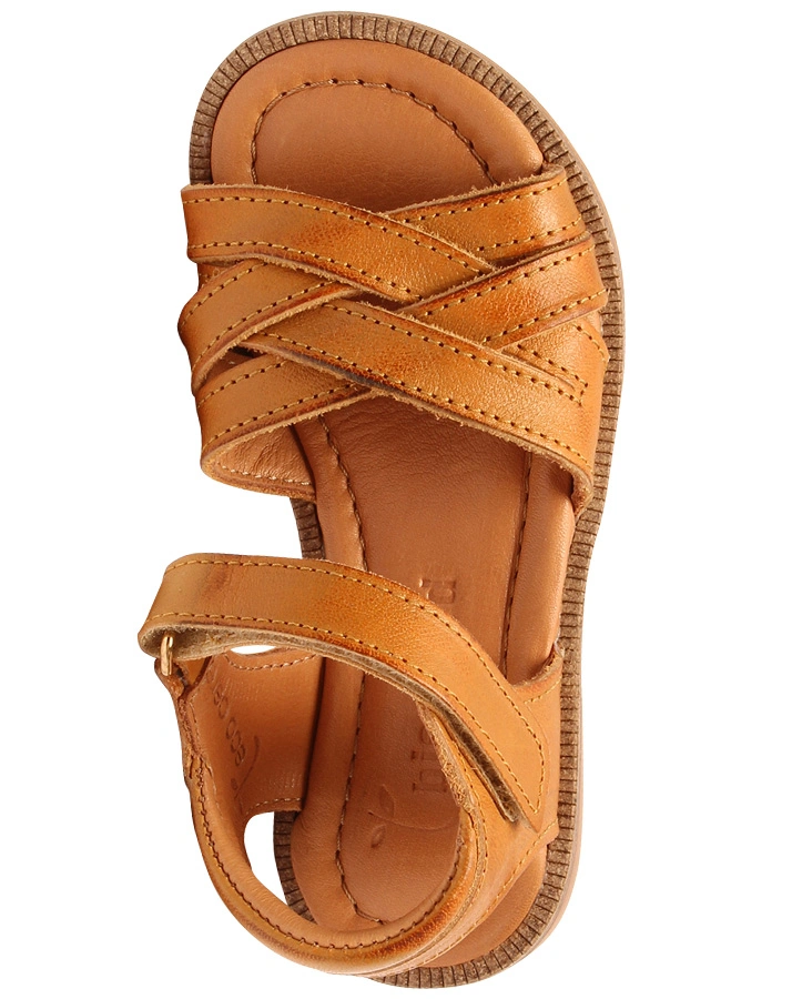 Leder-Sandalen BESSA in mustard
