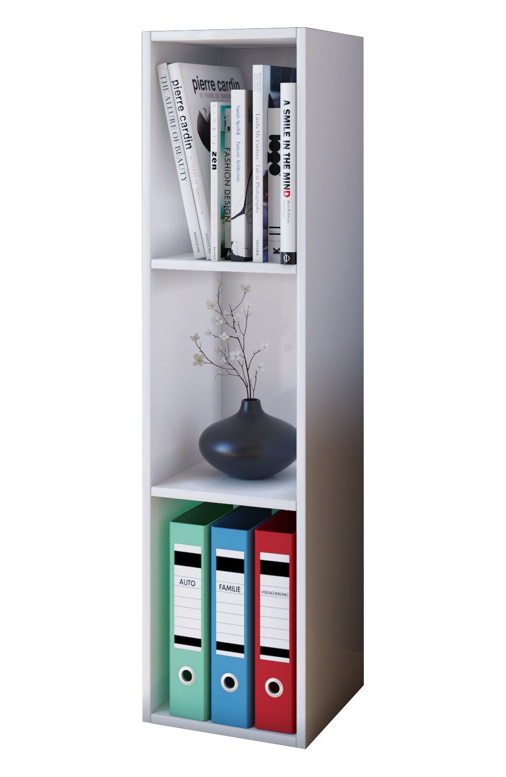 VCM Holz Stand Aufbewahrung Standregal Bücherregal Deko Regal Mendas 3 Fächer