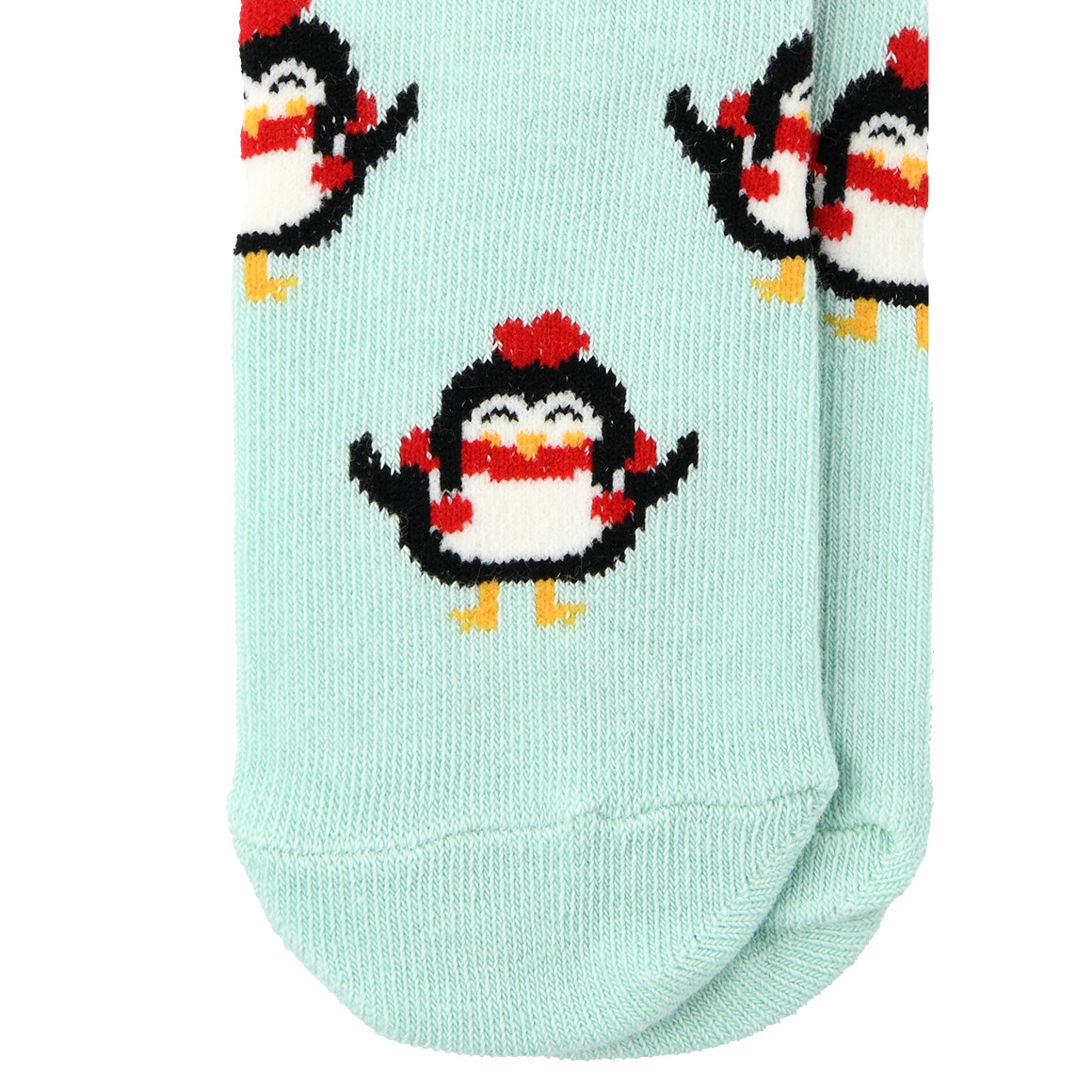 Topolino 1 Paar Kinder Socken im Weihnachts-Dessin mintgrün