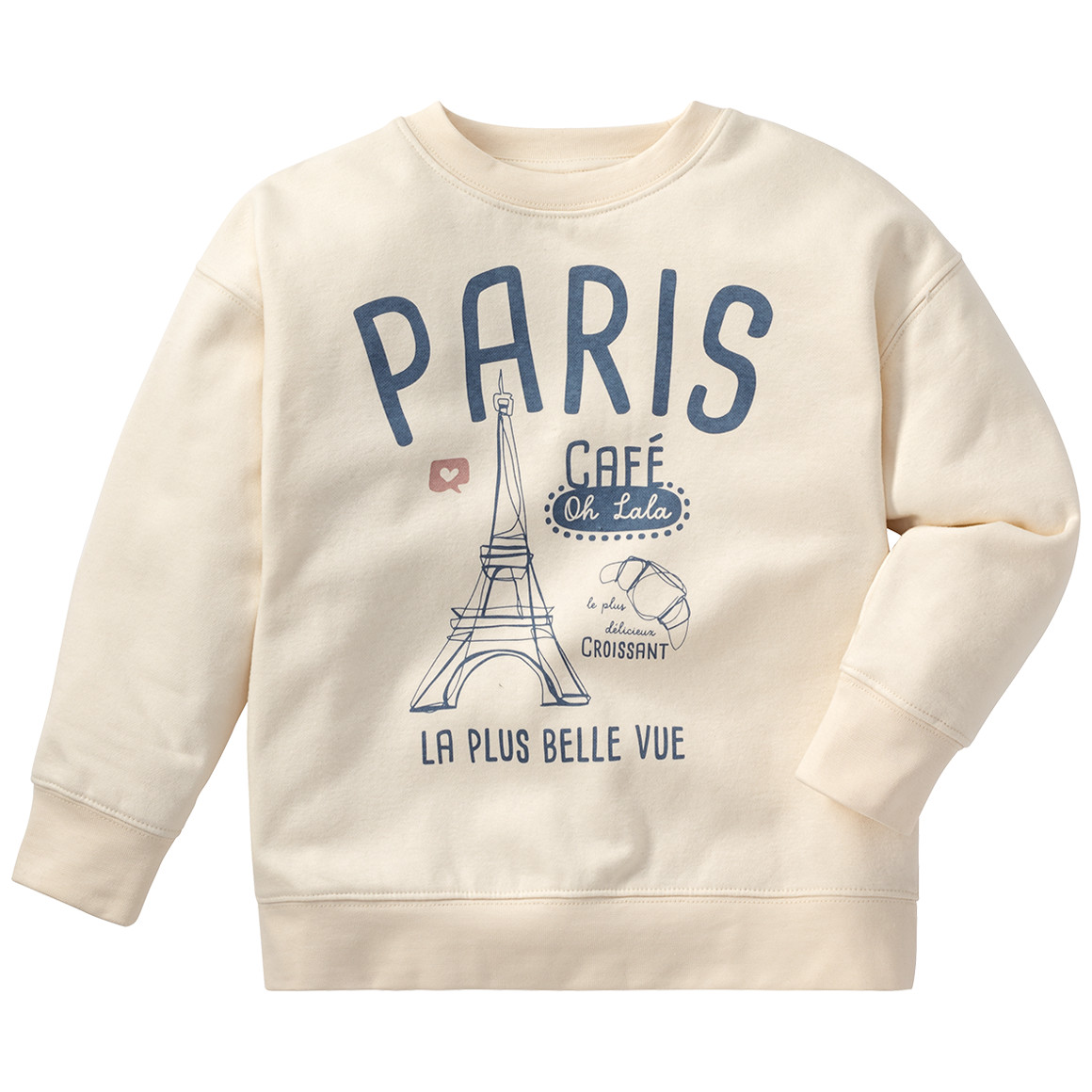 Topolino Mädchen Sweatshirt mit Paris-Motiv creme