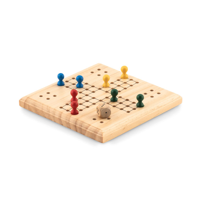 GiftRetail MO6110 - LUDO Solitaire en bois