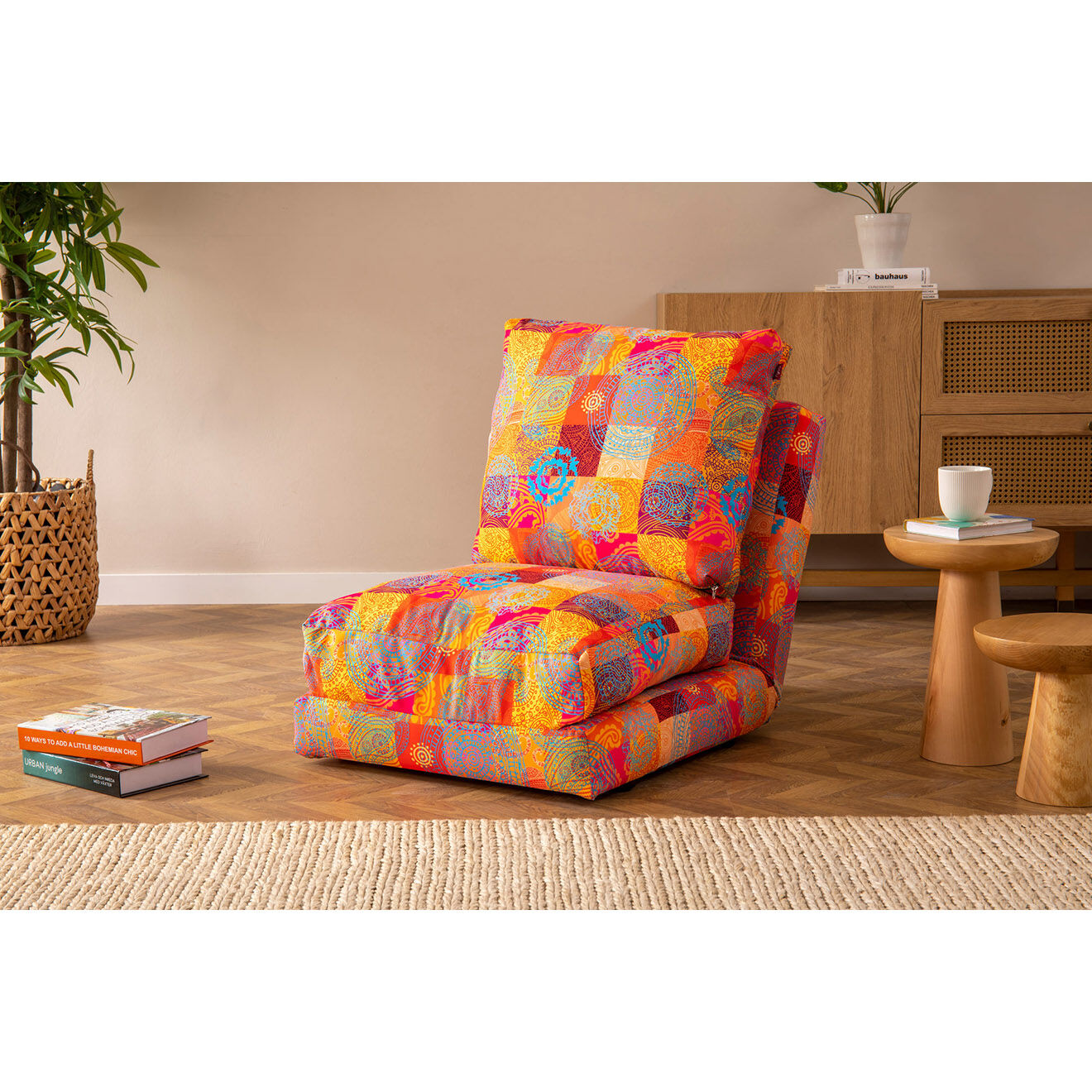 Homitis Fauteuil convertible Taida multicolore - 60x68x26 cm