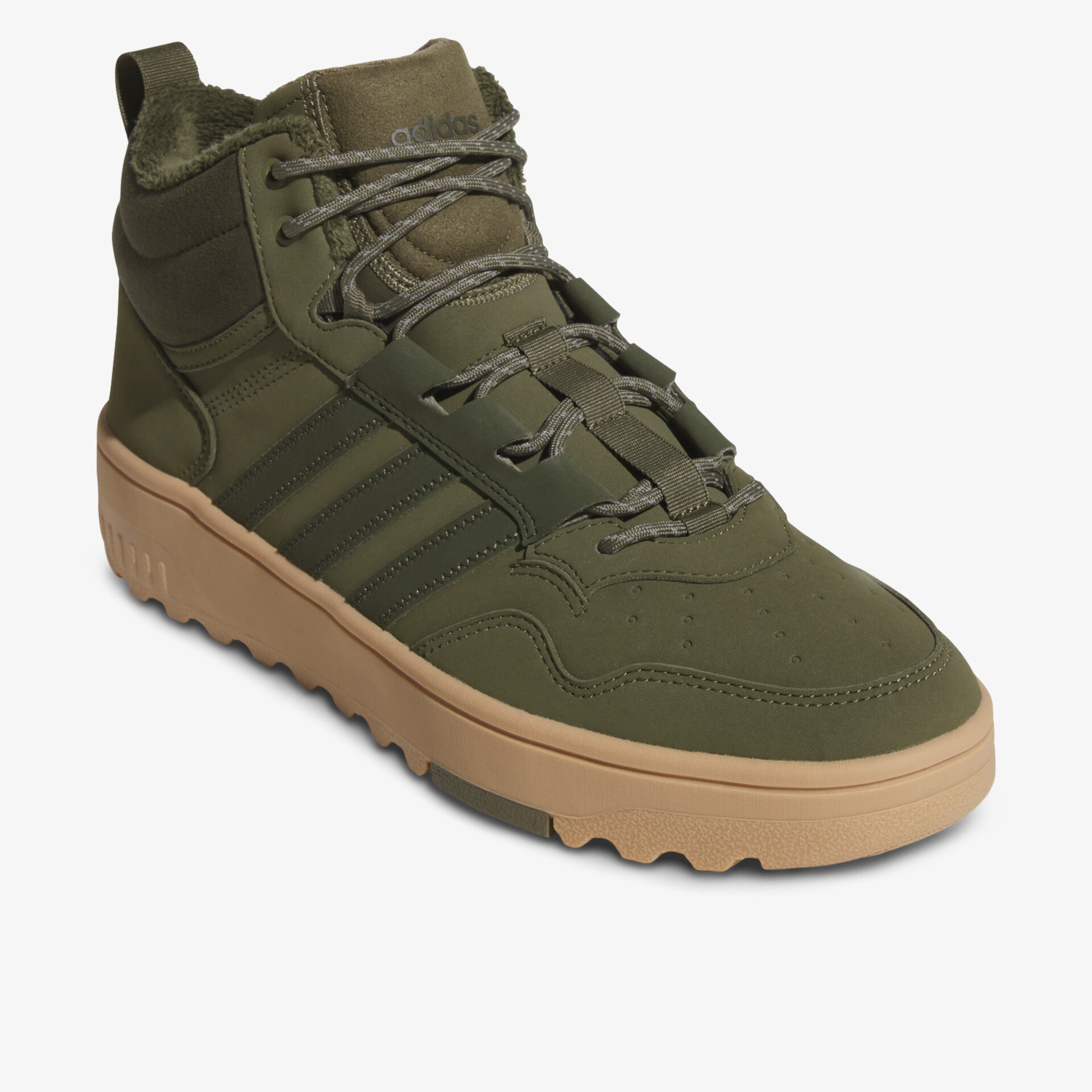 adidas HOOPS 4.0 MID WINTERIZED Herren Sneaker High olive