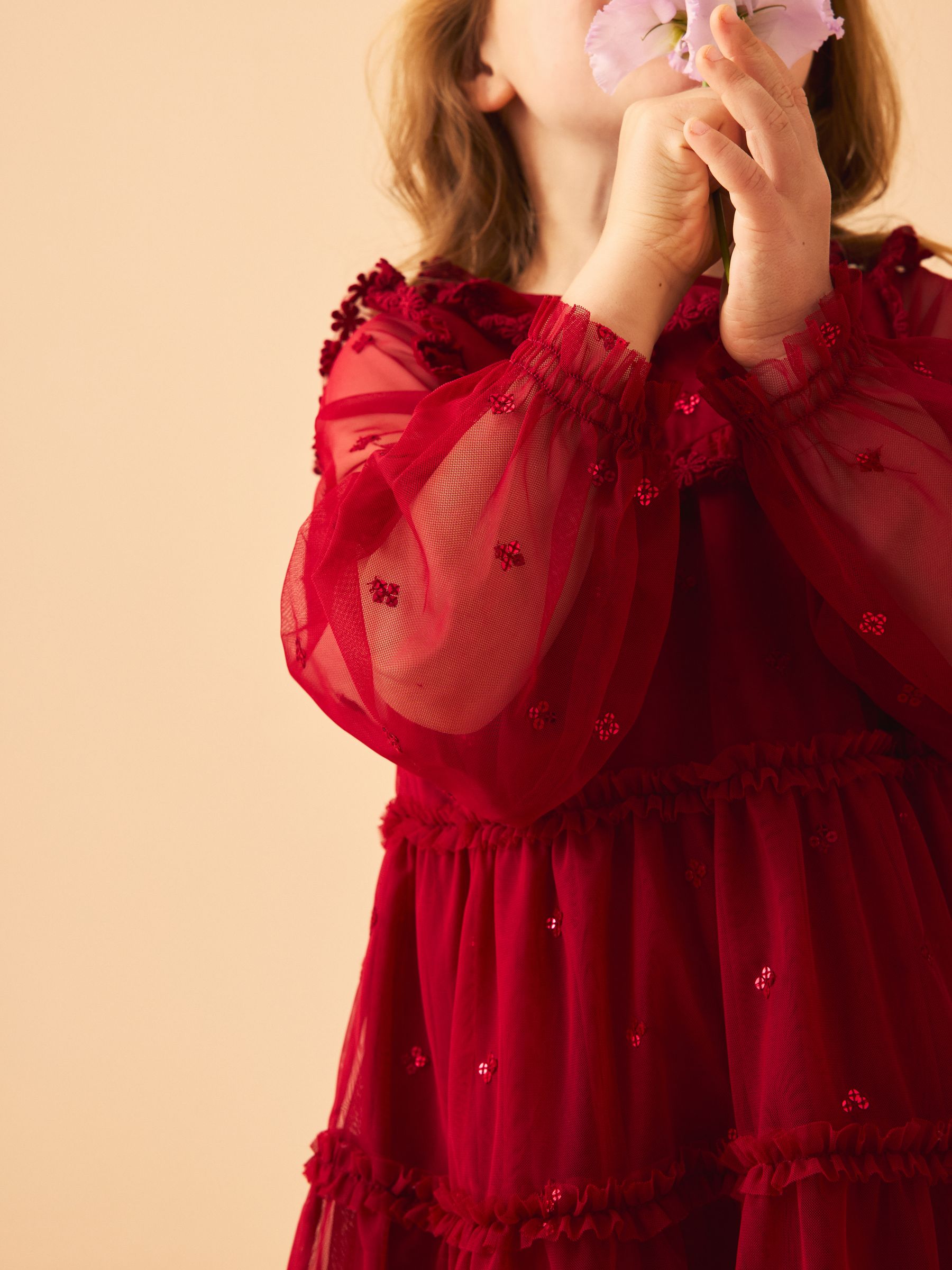 Laura Ashley Sequin Mesh Dress