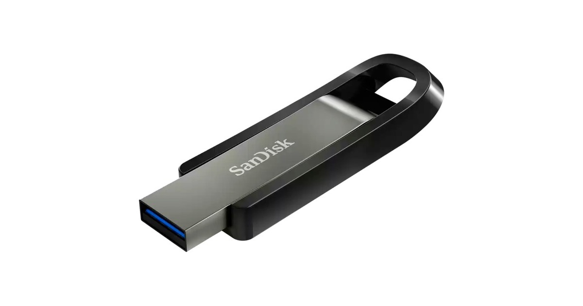 SanDiskExtreme Go 256 GB usb-stick  (Zilver/zwart, USB 3.2 Gen 1)