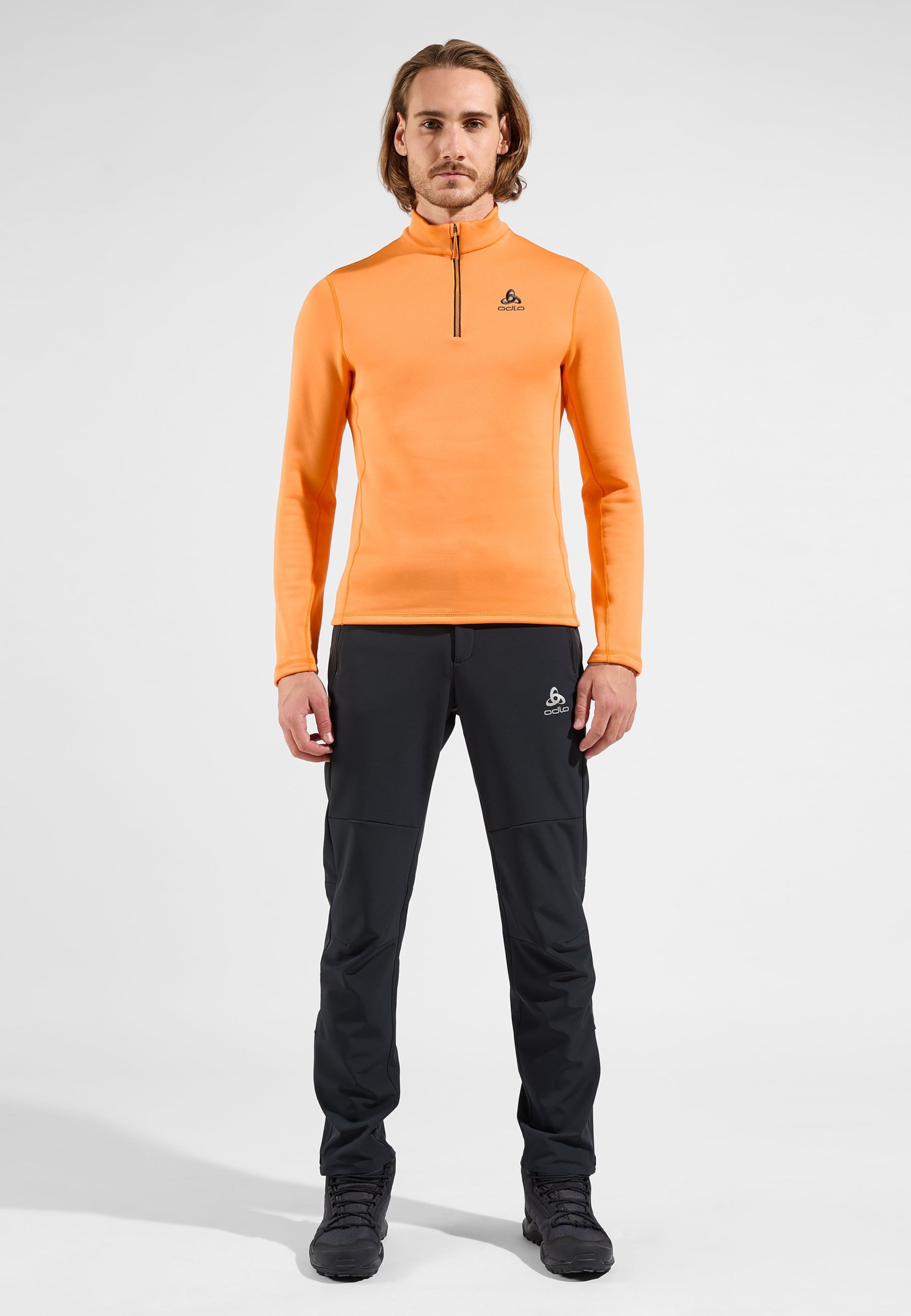 Berra Mid Layer mit Halbreissverschluss in oriole