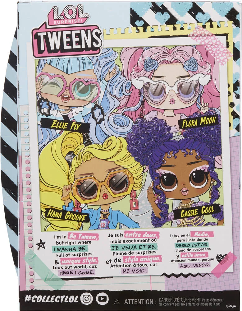 LOL SURPRISE TWEENS - POUPEE MANNEQUIN 17 CM  ELLIE FLY