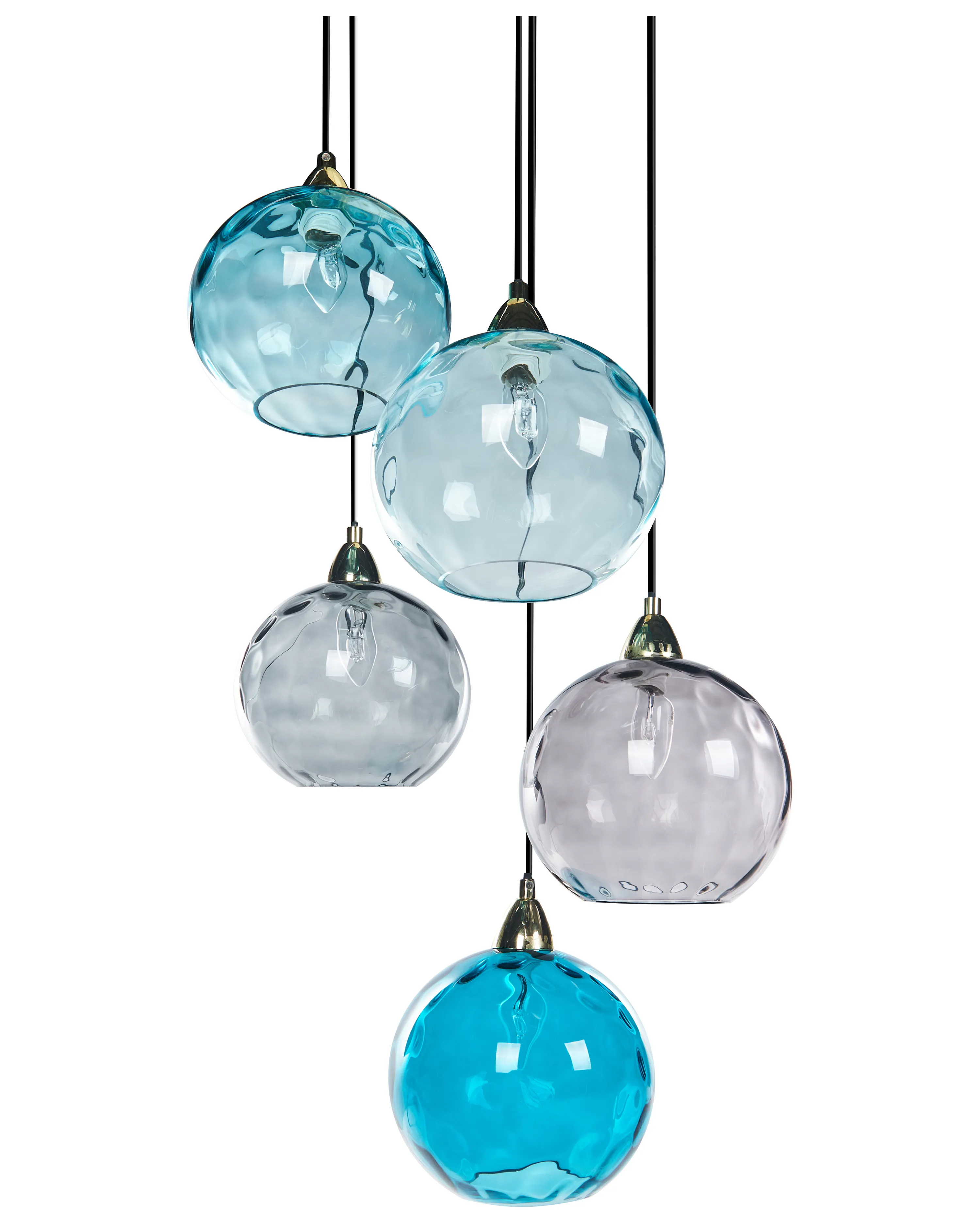 Hanglamp PABELLON Glas Blauw