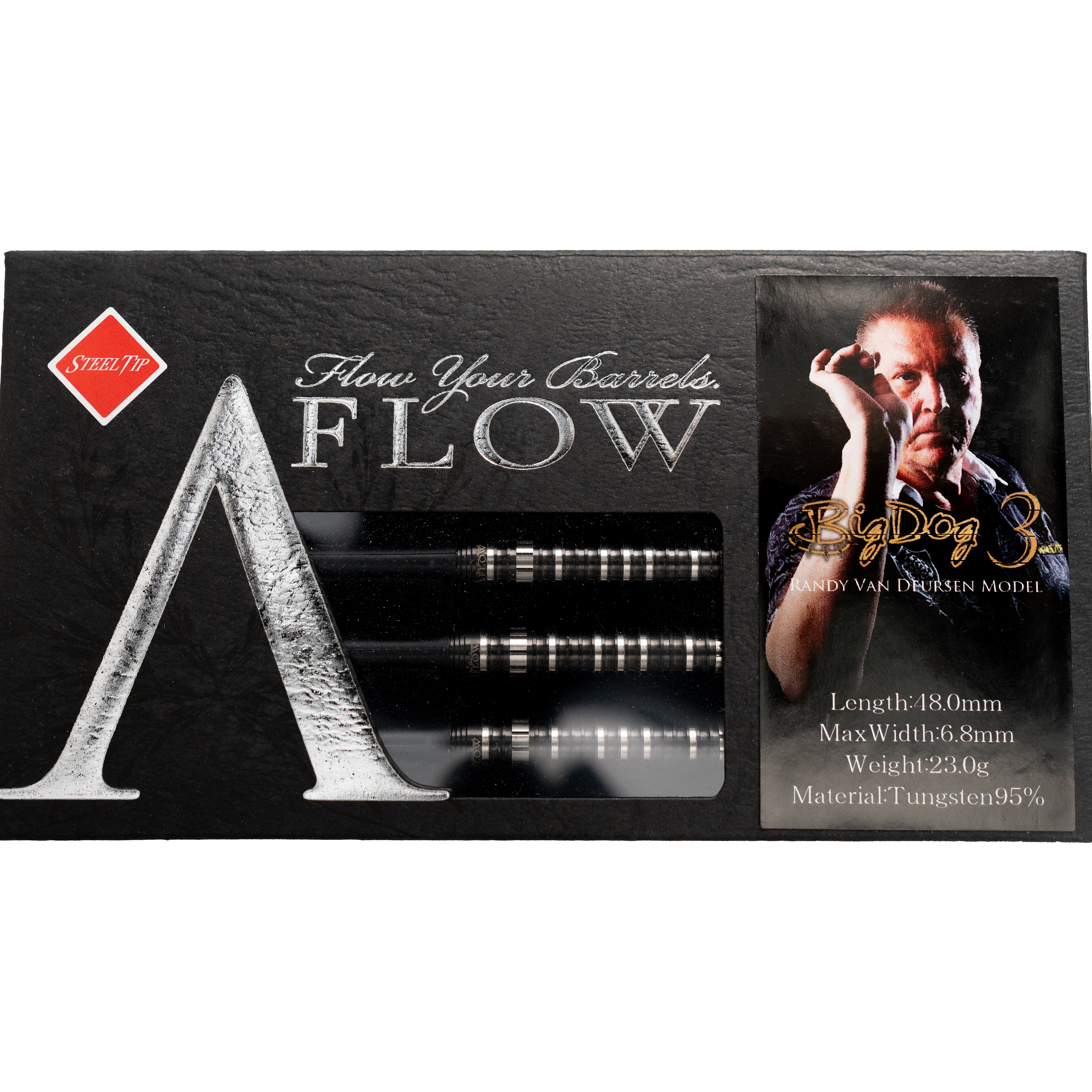 Dynasty - A-Flow Black Line - Randy van Deursen 3 - Steeldart