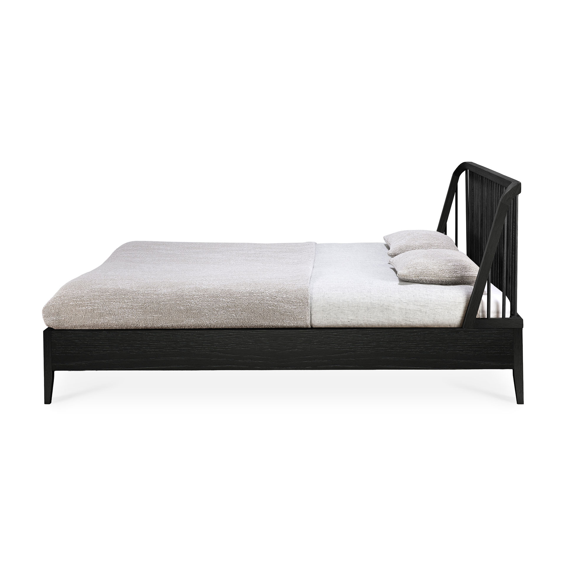 Bed Spindle 180x200 cm zwart