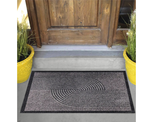 Deurmat Clean Run Creation Zen grijs 50x70 cm