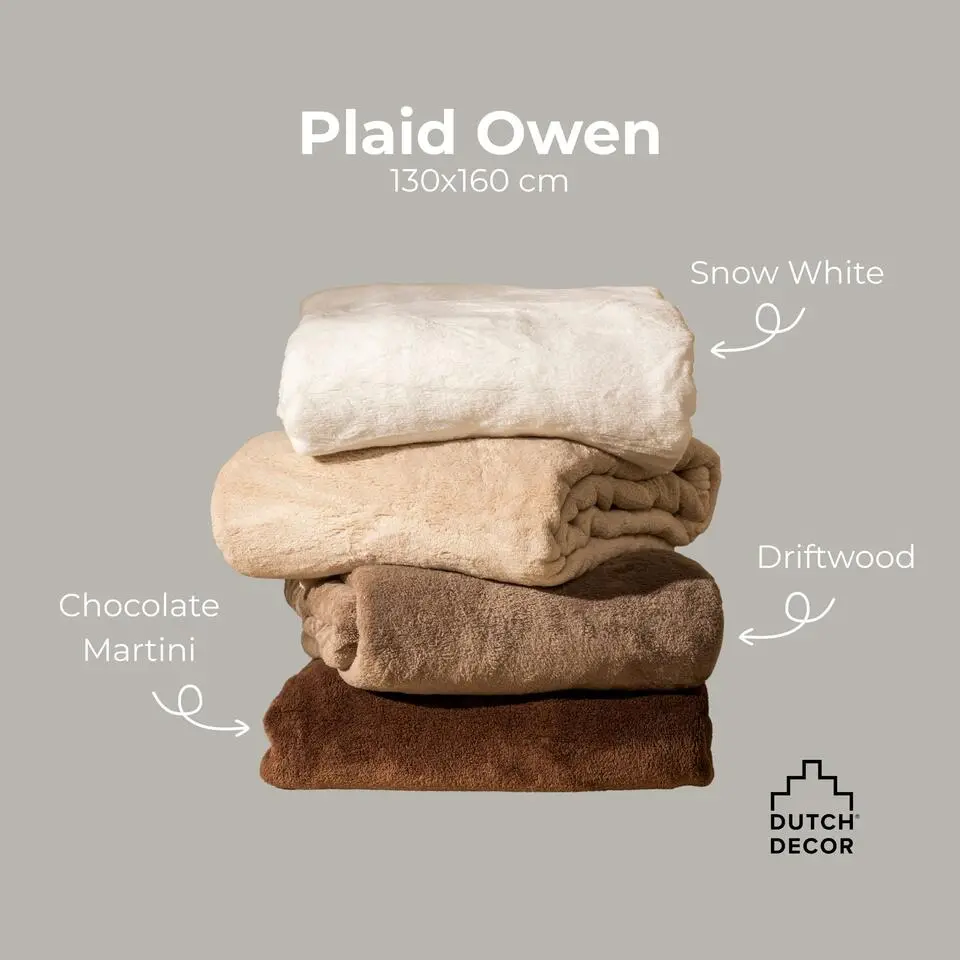 Plaid Owen - Driftwood - 130x160 cm