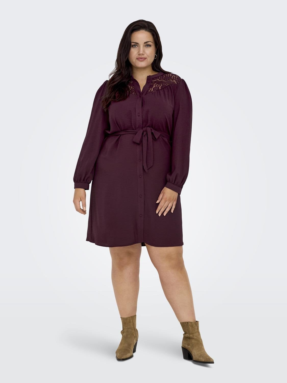 CARMETTE Langes Kleid Windsor Wine