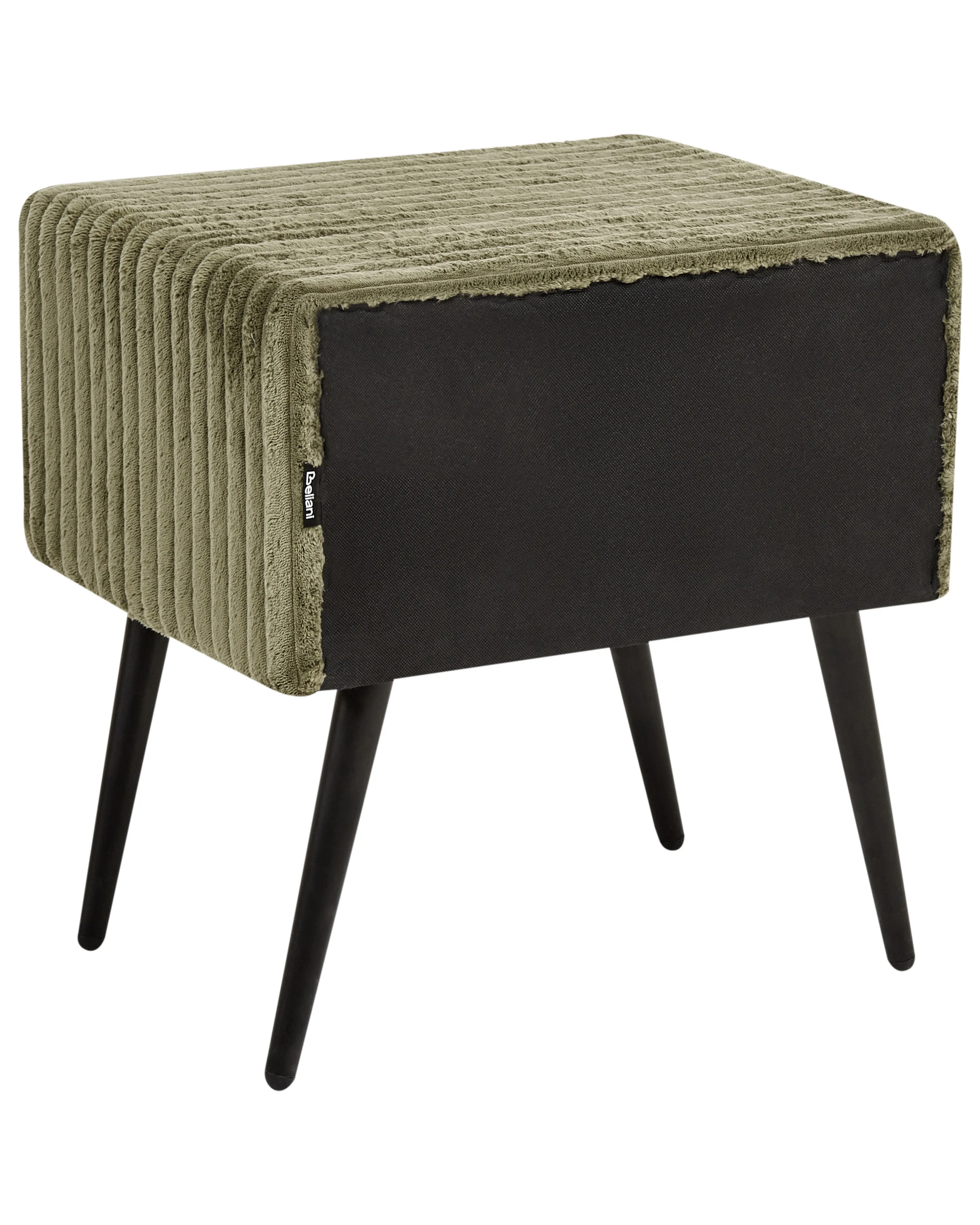 Nachtkastje met 1 lade FLAYAT Corduroy Groen