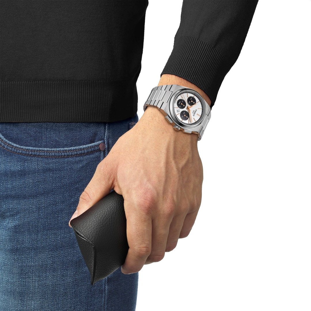 Tissot PRX Automatik Chronograph Weiss