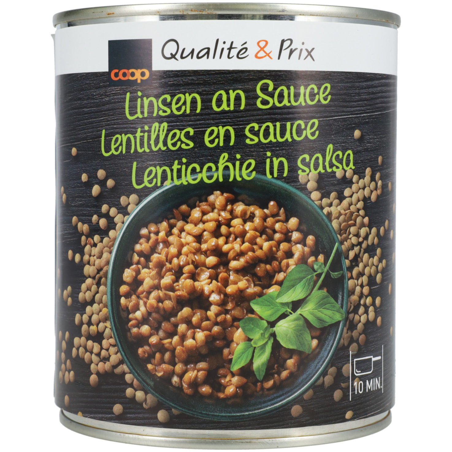 Linsen an Sauce