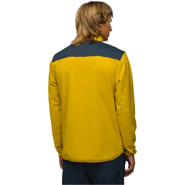 Sweat polaire PRANA GRIDLOCKED FLEECE 1/4 ZIP M GOLDEN LEAF