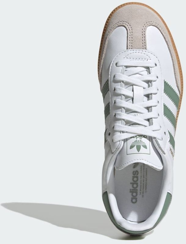 Adidas - Samba OG - Sneakers - Wit/Groen - Leer/Suède
