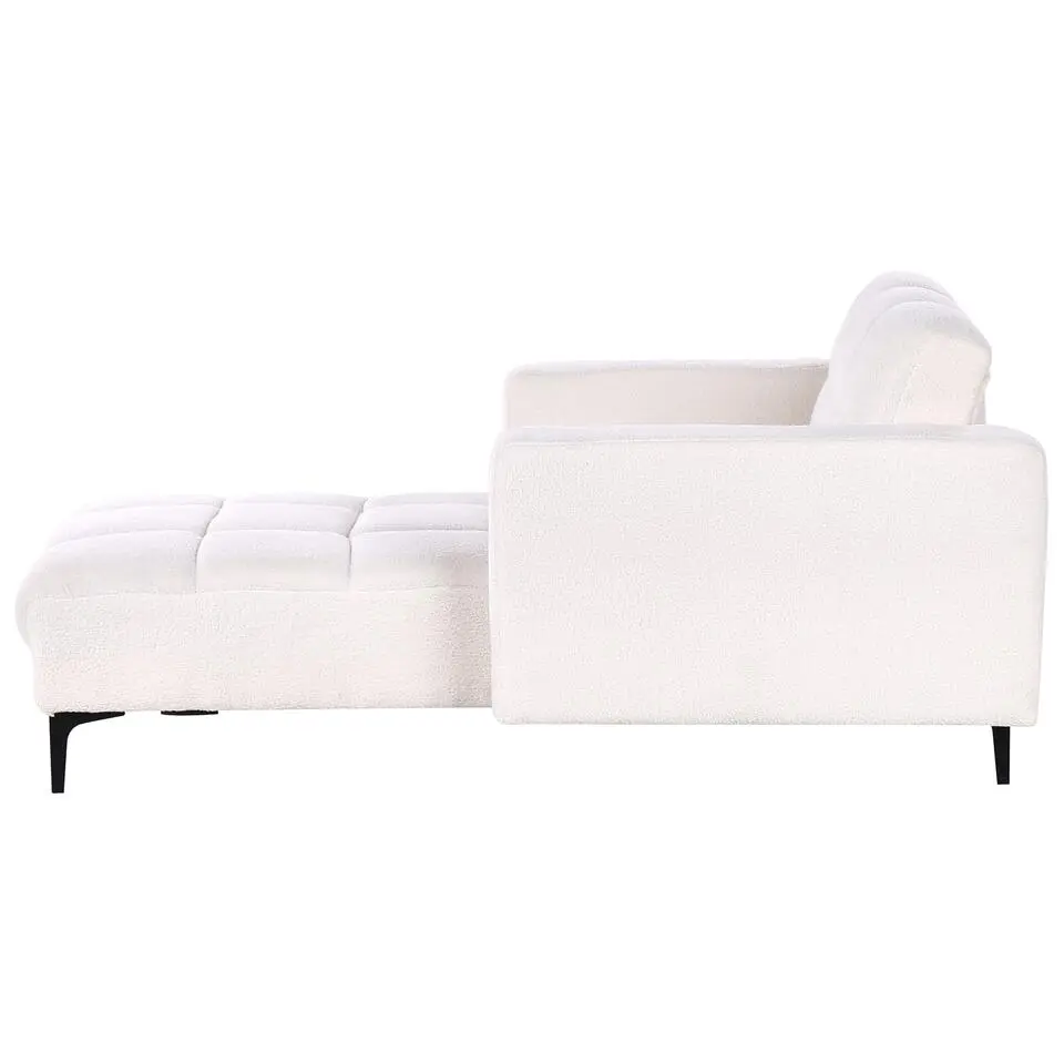 ALNES - Chaise longue - Wit - Polyester