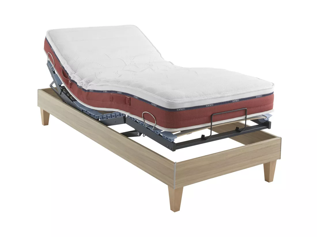 Matelas relaxation 100% latex Crépuscule 600 - SOMEO 80x200