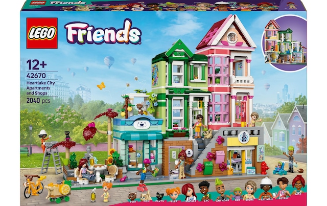 LEGO® Spielbausteine »Friends Wohn- und Einkaufsstrasse 42670«
