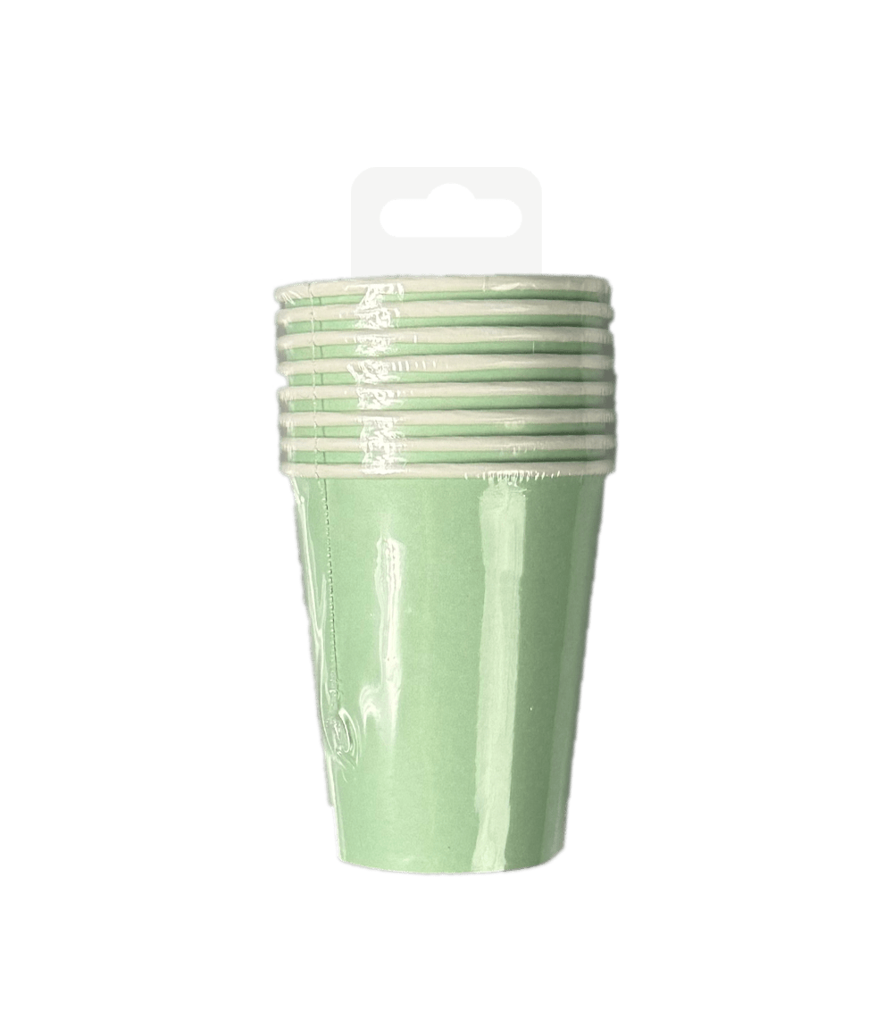 Groene Bekers 7cm 8st