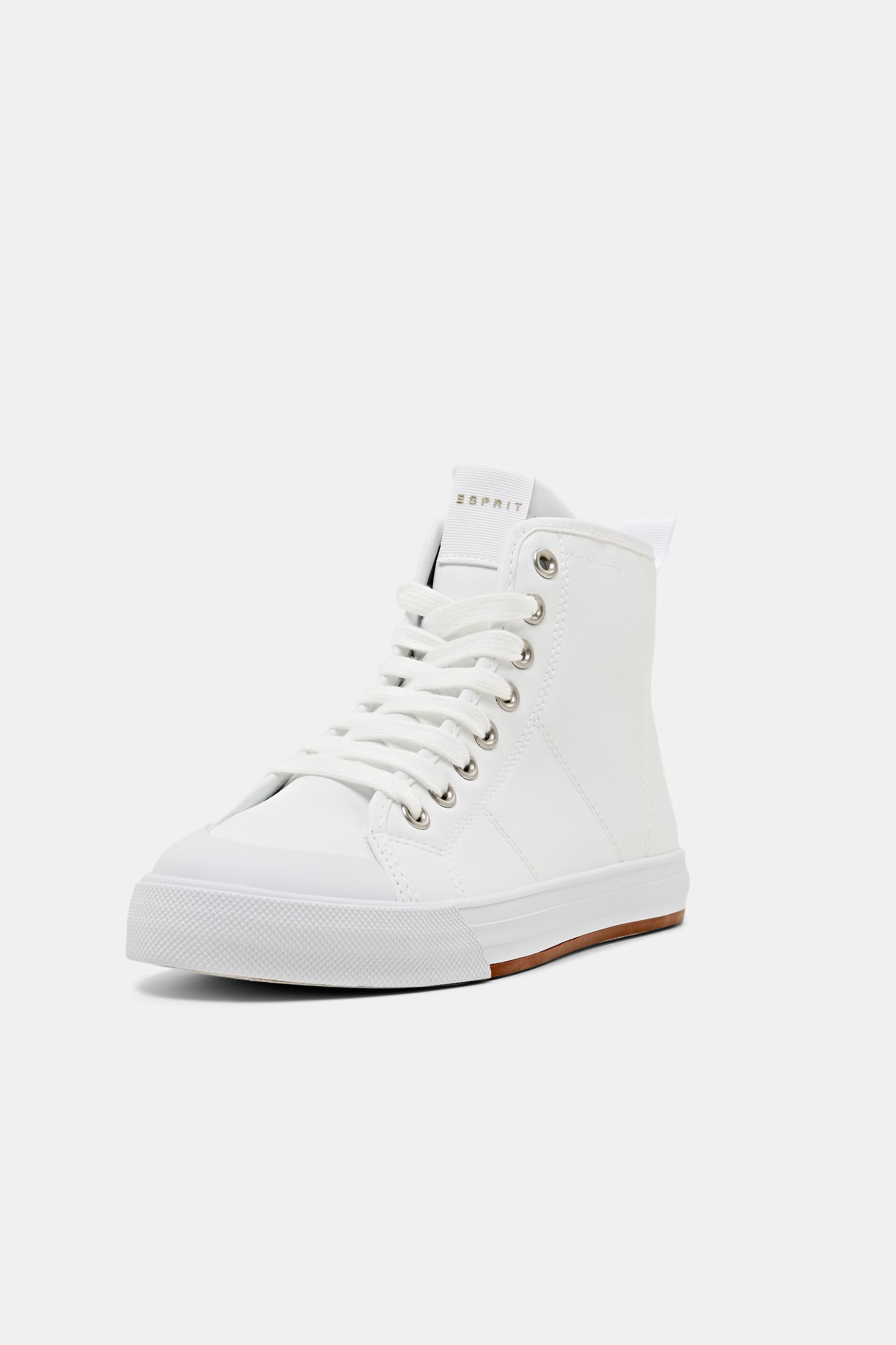 Sneakers montantes en similicuir
