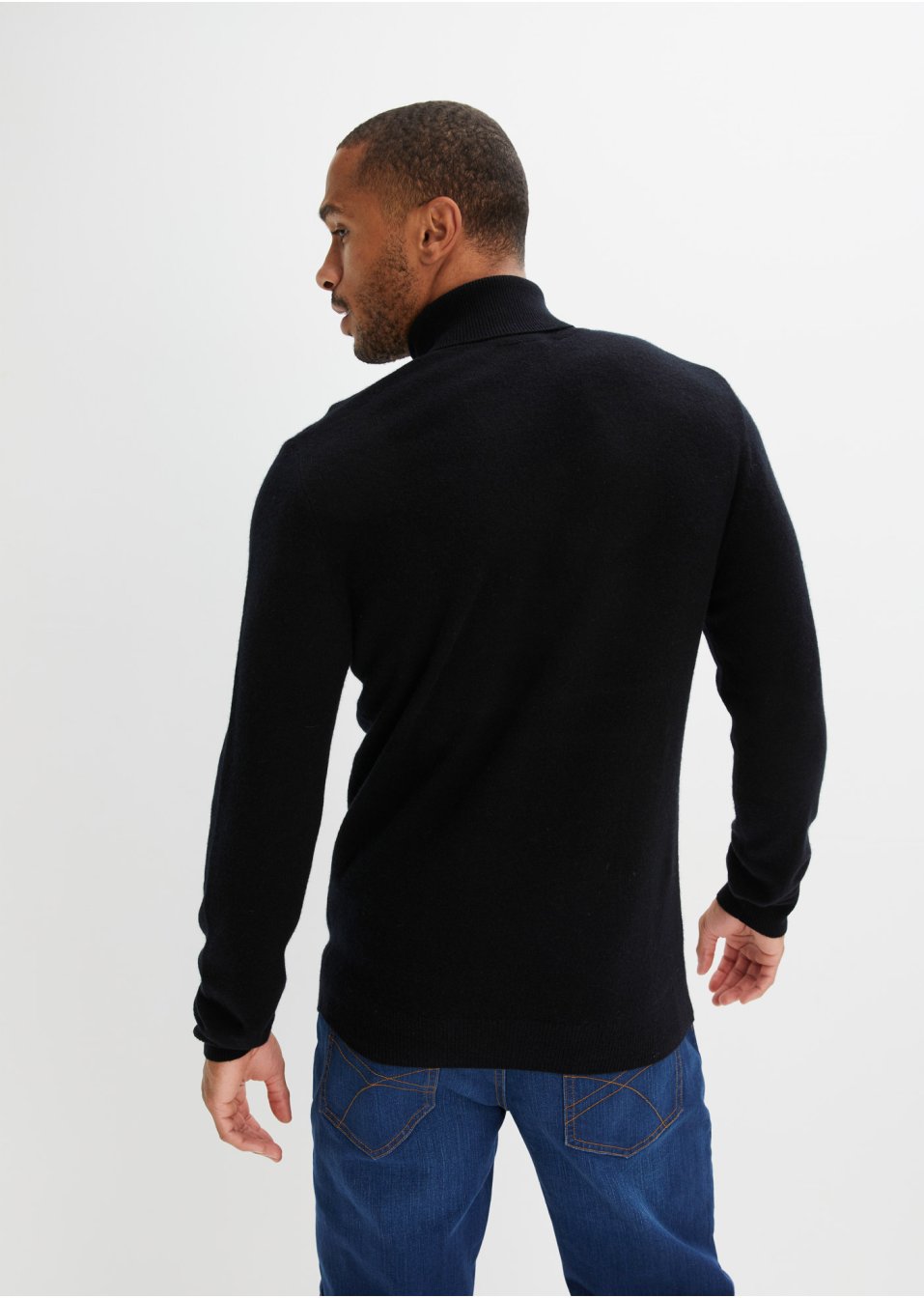 Pull en laine avec teneur en Good Cashmere Standard®, col roulé