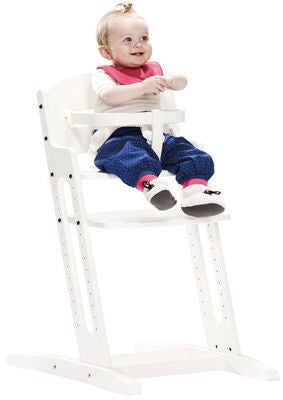 BabyDan Danstolen Matstol inkl Bøyle & Rem, Hvit