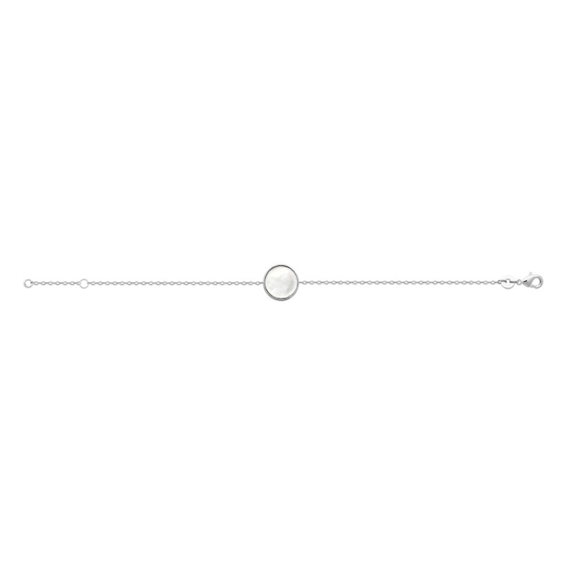 Bracelet Femme - Argent 925 - Nacre - Longueur : 18 cm