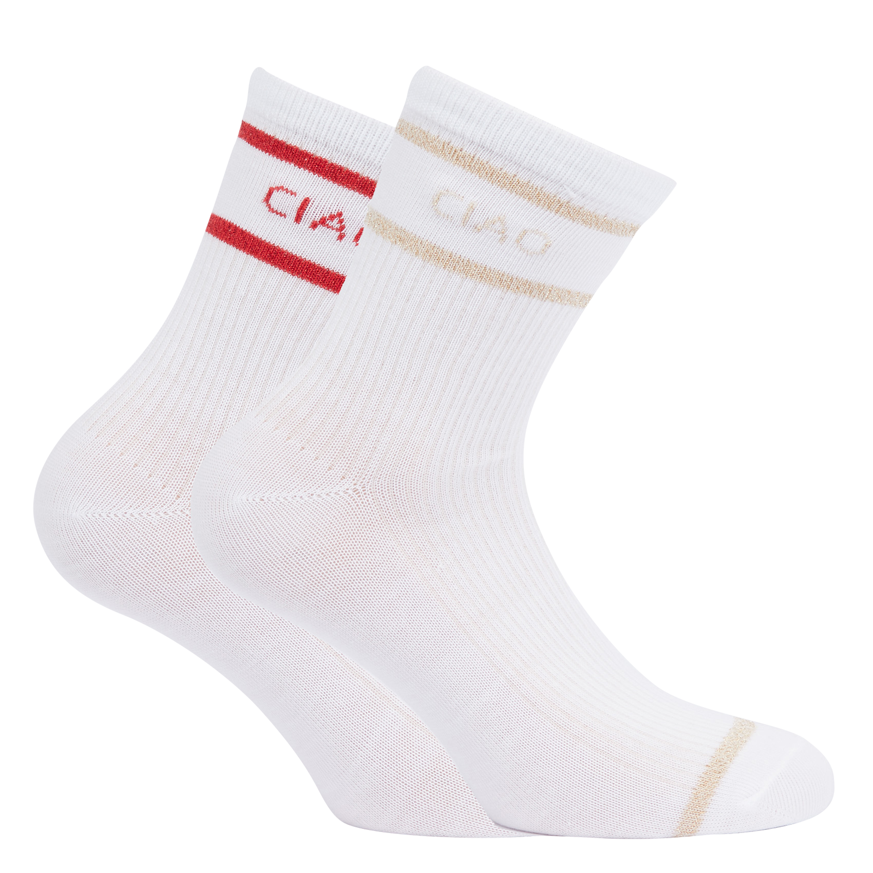 SANDRA - Lot de deux paires de chaussettes | Blanc