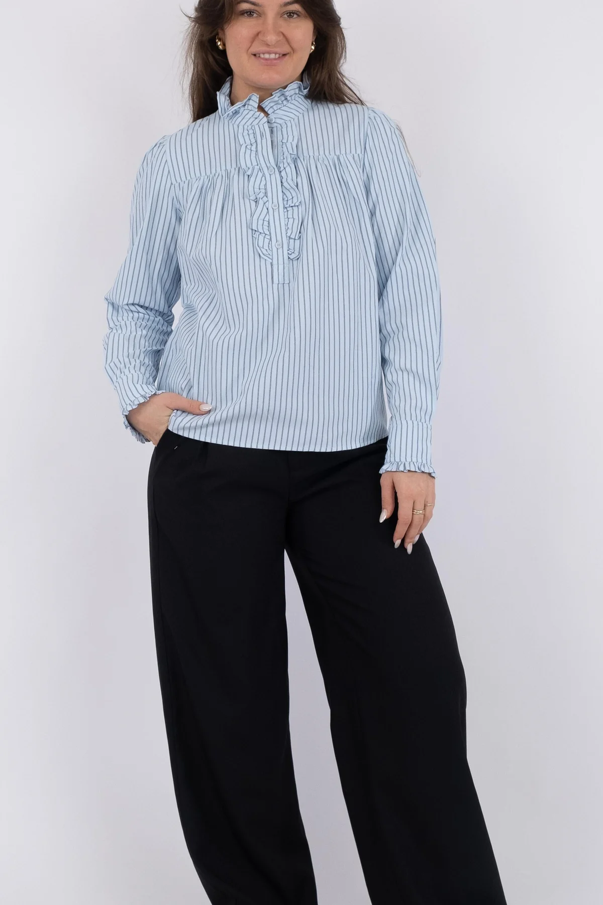 Neo Noir Justine Stripe Shirt