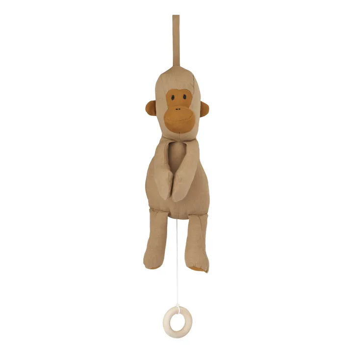 Liewood Mobile musical singe en coton bio Ailo | Beige
