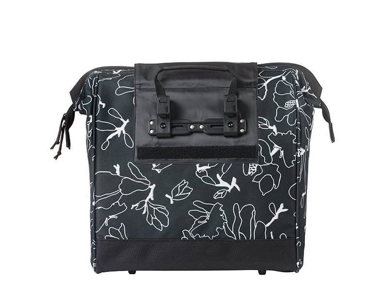 Basil GrFlower Fiets-shopper MIK Hooks