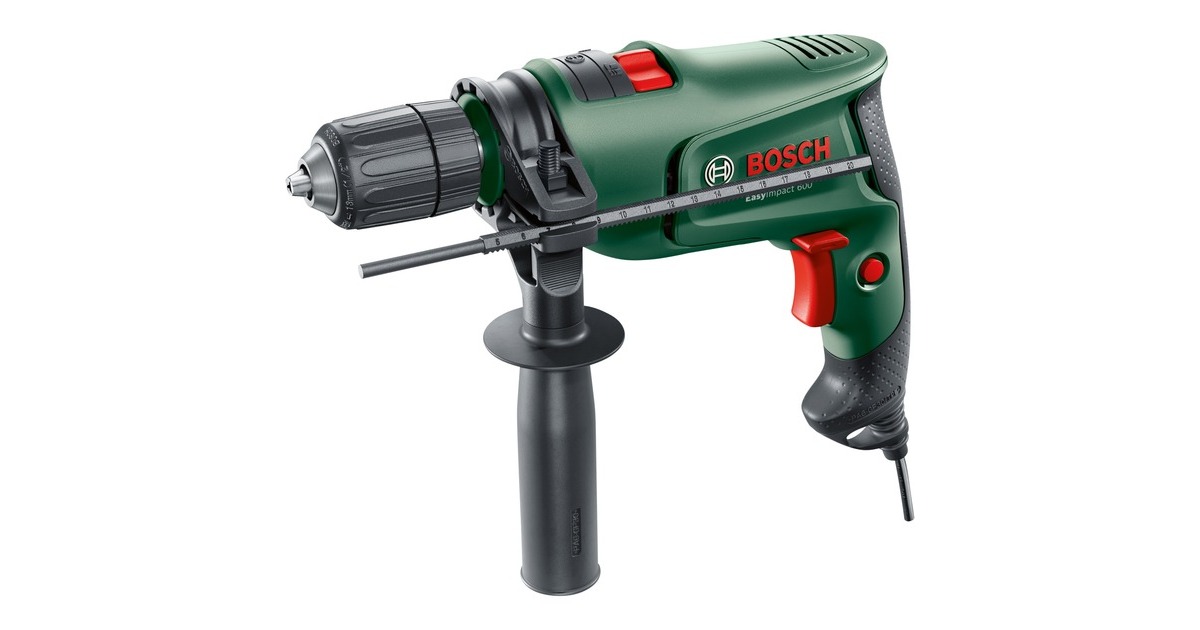 BoschEasyImpact 600 klopboormachine  (Groen/zwart, Koffer inbegrepen)