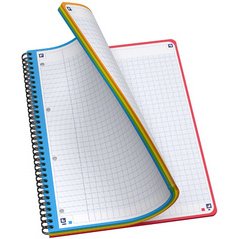 Cahier Oxford Color System Integrale 222X298 180P Optik P. 5 Couleurs Q5/5 Polypro Assorti