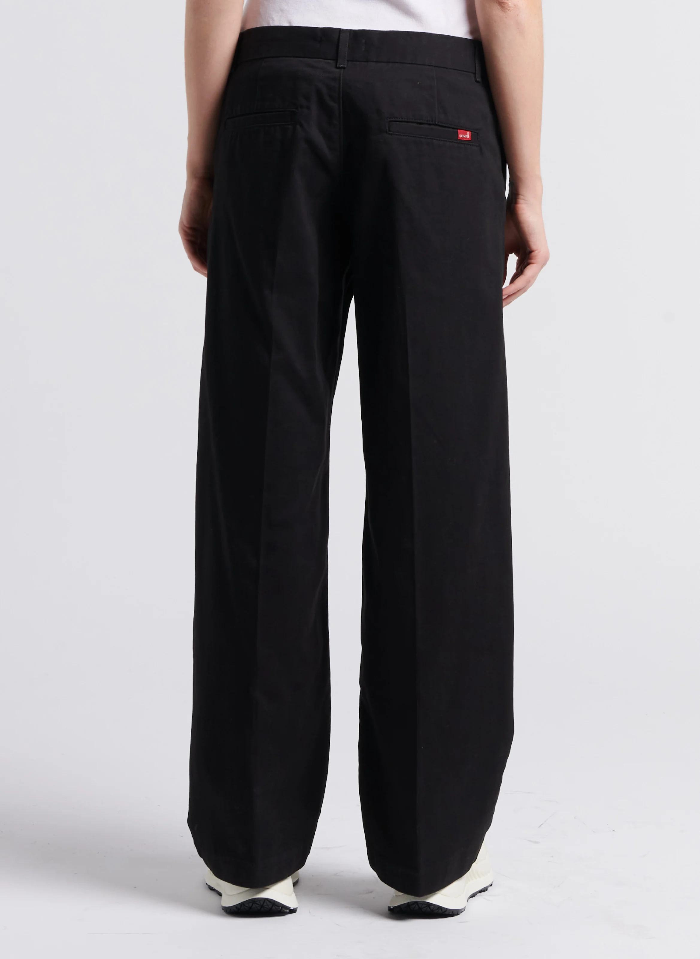 BAGGY TROUSER - Pantalon droit en coton | Noir