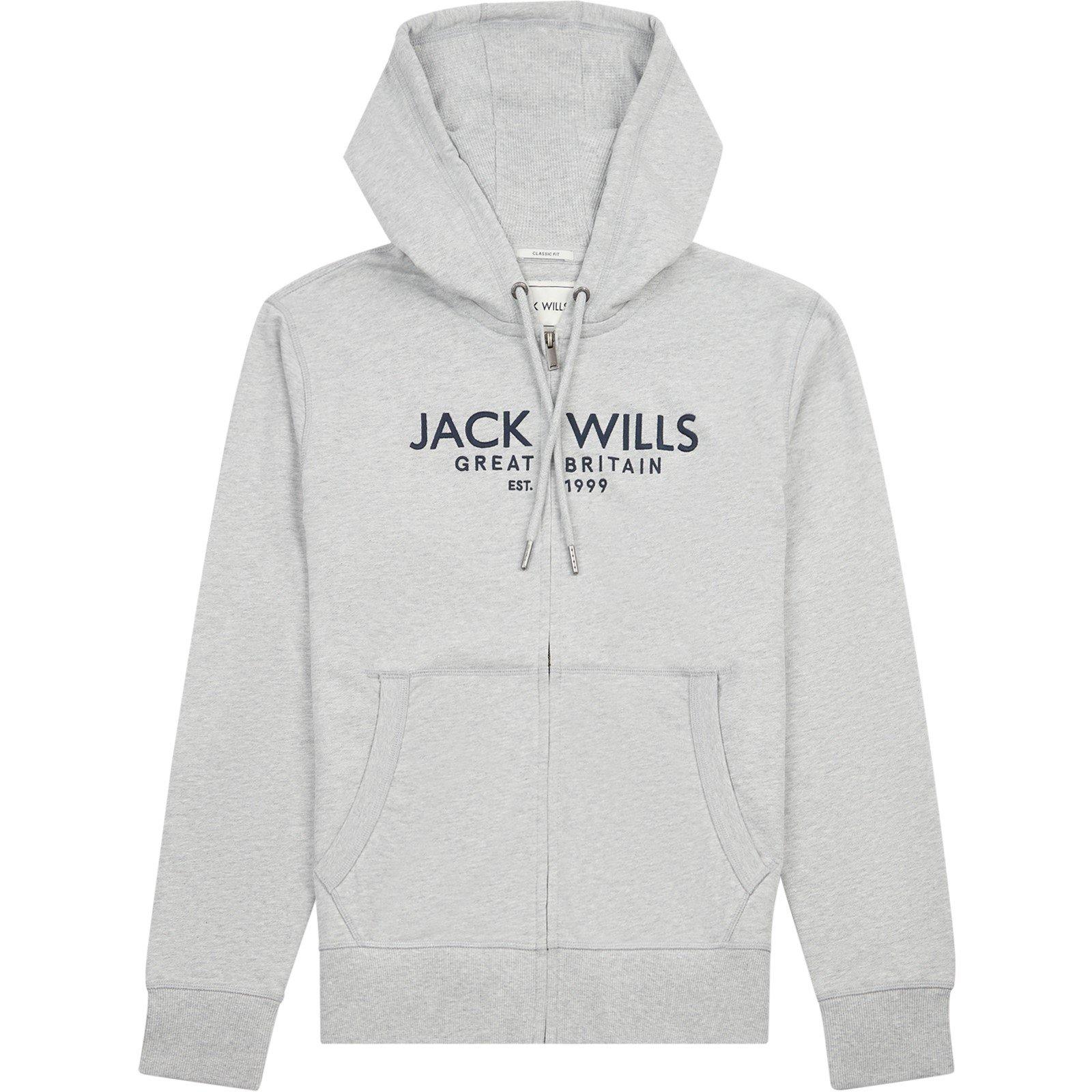 Jack Wills JW Graphic Zip Hoodie Mens