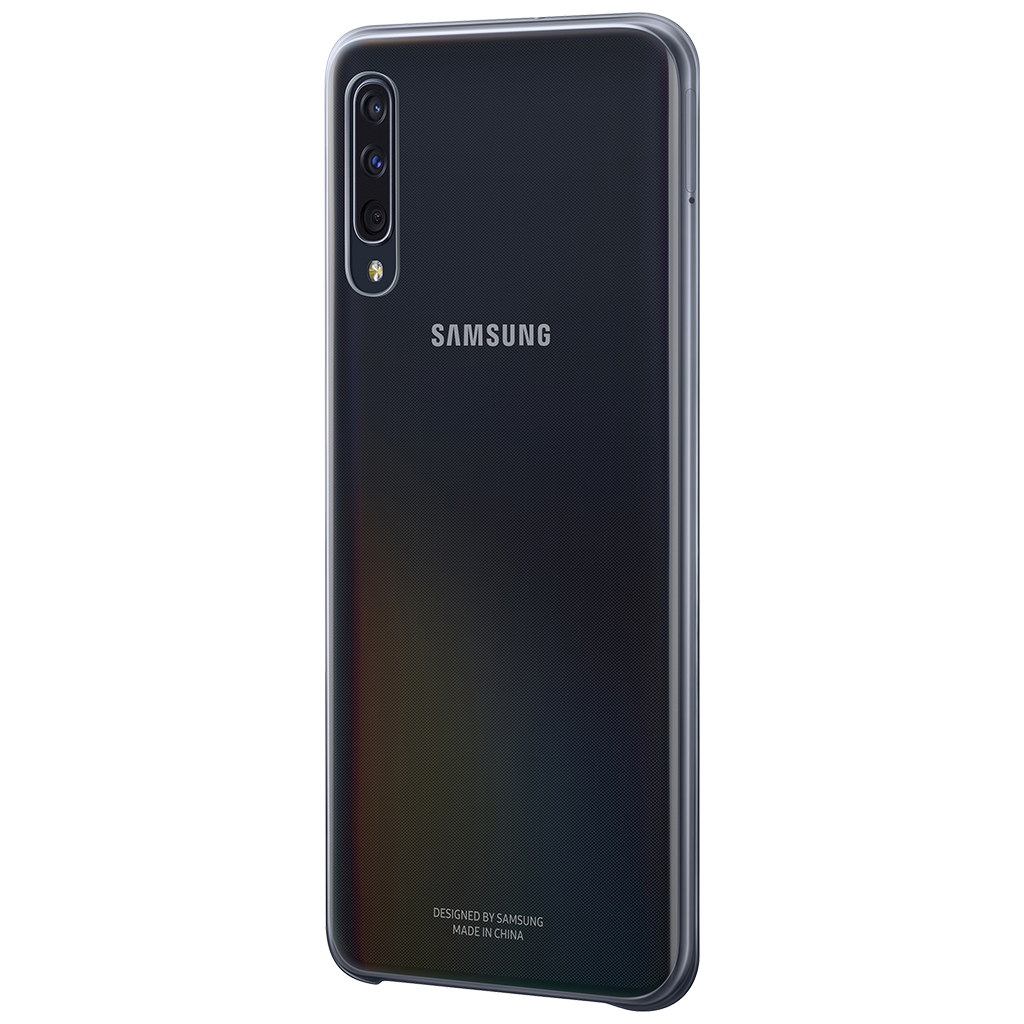 Coque rigide noire et transparente Evolution Samsung pour Galaxy A50 A505