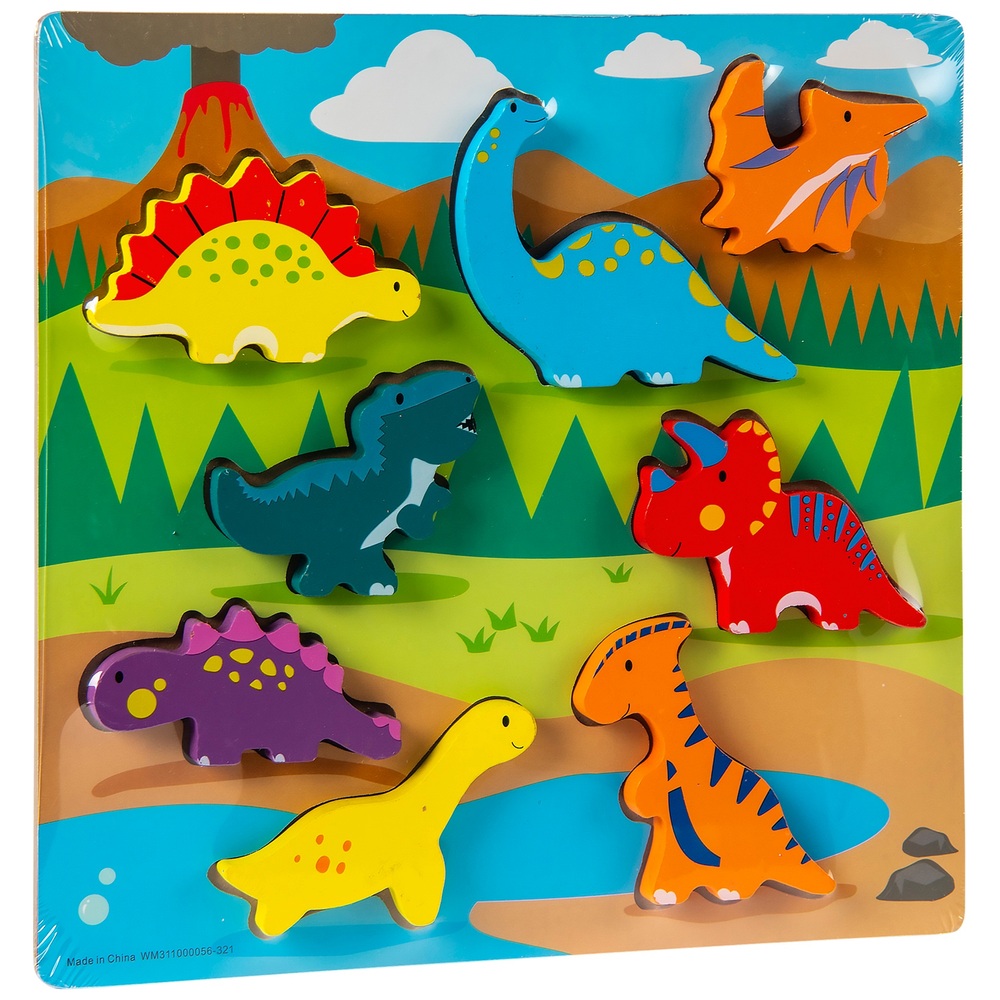 Massives Holzpuzzle Dinosaurier