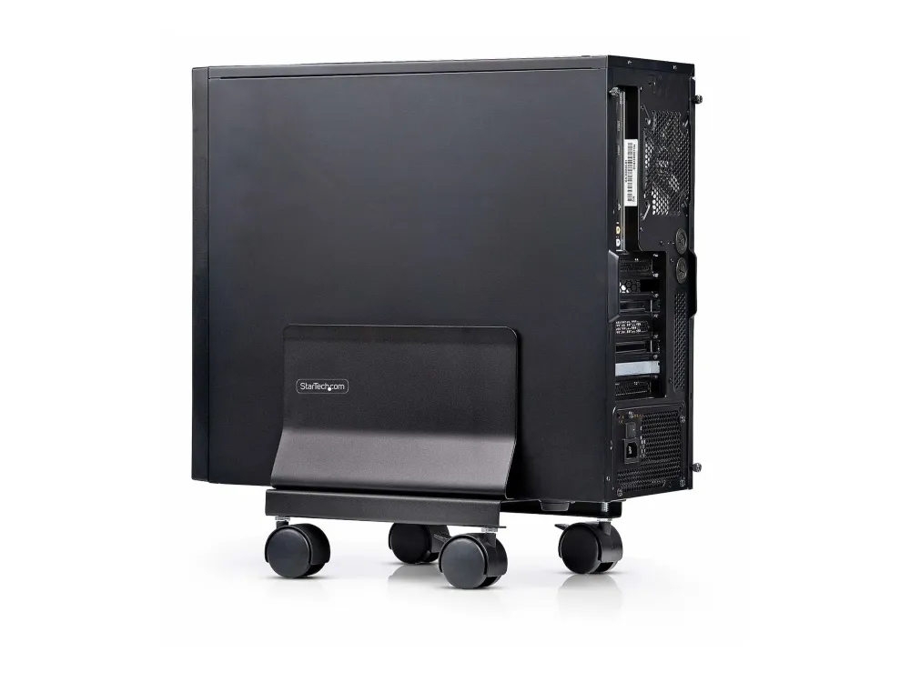 StarTech.com Computer Tower Cart Rolling CPU Caddy w/ Wheels, Adjustable - Vogn med hjul - for personal computer - stål - sort