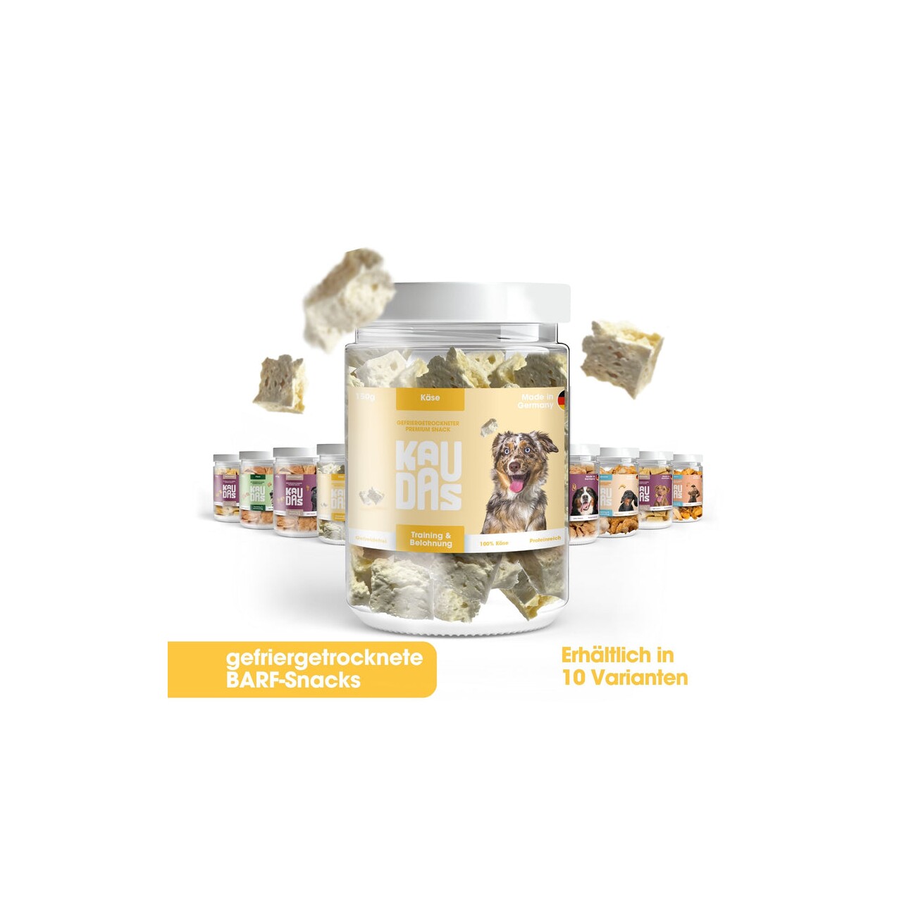 KAUDAS KäsePur Natursnack 2x150 g