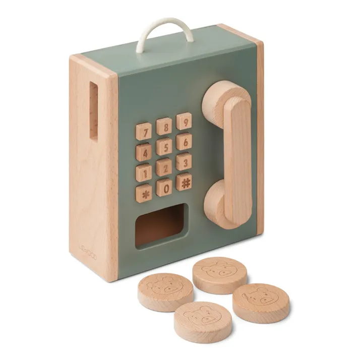 Liewood Téléphone à pièces Rufus en bois | Vert